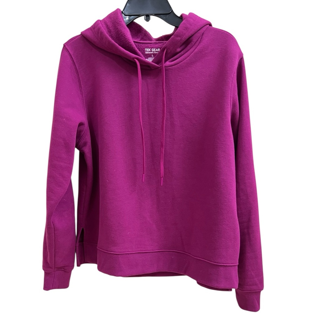 Tek Gear Ultrasoft Fleece Hooded Sweatshirt size L